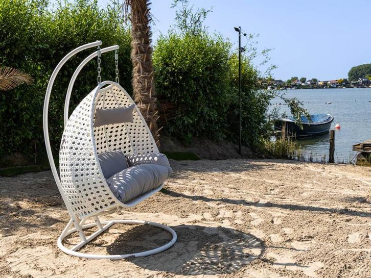 Hangstoel tweepersoons eenmalig 499 euro ophalen, Tuin en Terras, Hangmatten, Nieuw, Meerpersoons, Met standaard, Binnen, Buiten