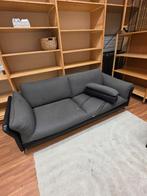 Gratis bank Rijssen - leer laat los, Huis en Inrichting, Banken | Bankstellen, Ophalen of Verzenden, Gebruikt, 75 tot 100 cm, Leer