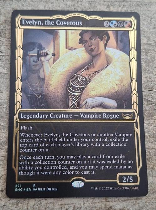 Evelyn, the Covetous - Gilded Foil - Magic the Gathering, Hobby en Vrije tijd, Verzamelkaartspellen | Magic the Gathering, Gebruikt