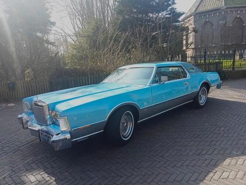 Schitterende Lincoln Continental 7.5 Mark IV AUT 1975 Blauw, Auto's, Lincoln, Particulier, ABS, Bochtverlichting, Centrale vergrendeling