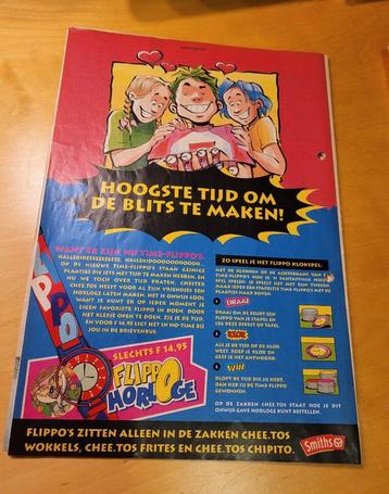 Time flippo advertentie en over het horloge, verzamel item beschikbaar voor biedingen
