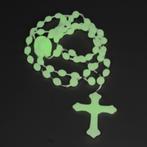 Partij Rozenkransen 100 stuks - Glow in the dark Ketting, Ophalen of Verzenden, Nieuw, Sieraad, Christendom | Katholiek