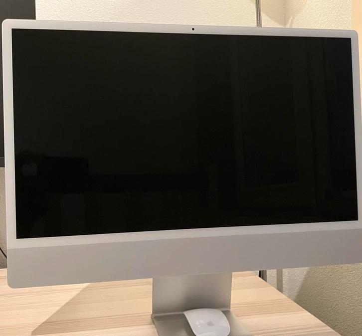 iMac 24” M1 8C, 16GB - 256GB - SSD Silverstone, Computers en Software, Apple Desktops, Zo goed als nieuw, iMac, SSD, Onbekend