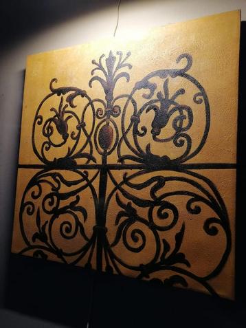 Schilderij op linnen 70x70 Den Haag beschikbaar voor biedingen