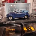 Volkswagen 1302 cabriolet blauw 1:43 Minichamps, Hobby en Vrije tijd, Modelauto's | 1:43, Ophalen of Verzenden, Zo goed als nieuw