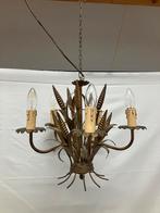 Vintage kroonluchter hollywood regency korenaren, Ophalen of Verzenden, Gebruikt, Metaal