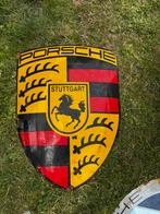 Vintage Emaille bord van porsche.  Origineel, Verzamelen, Merken en Reclamevoorwerpen, Ophalen of Verzenden, Zo goed als nieuw