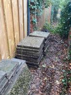 Betontegels en grindtegels gratis, Tuin en Terras, Tegels en Klinkers, Ophalen, Gebruikt, Beton, Terrastegels