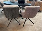 Magazijn Leegverkoop Eetstoelen Senn draaibaar boucle stof, Ophalen, Industrieel hotelchique, Overige kleuren, Metaal