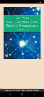 Jamie Ward
The Student's Guide to Cognitive Neuroscience, Boeken, Ophalen of Verzenden, Beta, Nieuw, WO