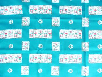 Stof vintage groen rood wit retro nieuw jaren 70 70 nieuw beschikbaar voor biedingen