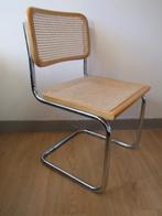 4x Thonet stijl Breuer Cesca buisstoel beuken rotan webbing, Overige kleuren, Vintage Bauhaus Design, Ophalen of Verzenden, Zo goed als nieuw