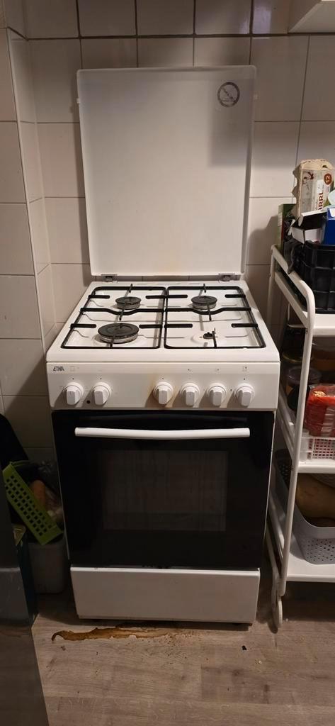 Etna 4 -pits Gasfornuis - Vrijstaand model, Witgoed en Apparatuur, Fornuizen, Gebruikt, Vrijstaand, Gas, 4 kookzones, 85 tot 90 cm
