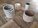 Kleine bloempotjes voor binnen, Ophalen of Verzenden, Zo goed als nieuw, Aardewerk of Porselein, Minder dan 50 cm