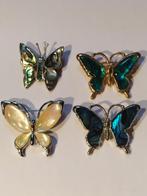 Vier vlinder broches parelmoer, Overige materialen, Overige kleuren, Zwanensingel 239, Zo goed als nieuw