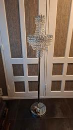 chromen Kristallen vloerlamp zie omschrijving, Huis en Inrichting, Lampen | Vloerlampen, Ophalen, Zo goed als nieuw, Glas, 150 tot 200 cm
