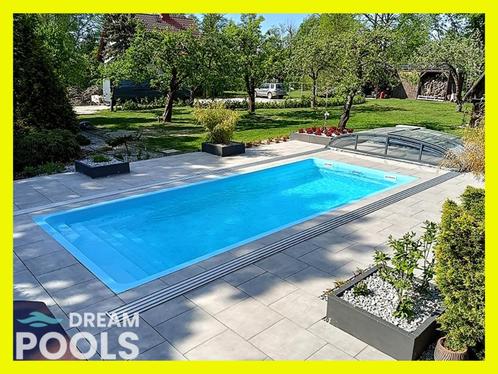 Polyester zwembad inbouw monoblock glasvezel zwembaden 8,5 m, Tuin en Terras, Zwembaden, Nieuw, Inbouwzwembad, 120 cm of meer