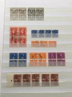 Partijtje gestempelde blokken van 4 en paartjes LEES, Ophalen of Verzenden, Na 1940