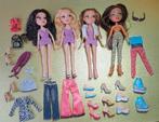 MGA Bratz Girlz 4x + kleertjes + schoenen, Verzamelen, Verzenden, Zo goed als nieuw, Fashion Doll