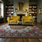 Set van 2 vintage groene eenzitten / fauteuils met franjes, Ophalen