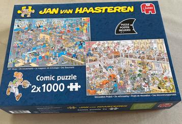 Jan van Haasteren 2x1000 st de bouwmarkt / de verbouwing beschikbaar voor biedingen