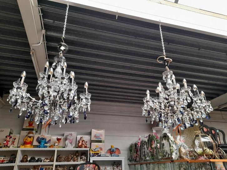 2 x unieke kristallen kroon luchters 375.00 p.s, Huis en Inrichting, Lampen | Kroonluchters, Zo goed als nieuw, Ophalen of Verzenden