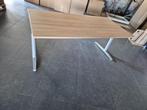 Assmann bureaus | Aluminium onderstel - Havana blad 180 x 90, Ophalen, Gebruikt, Bureau