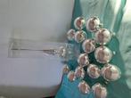 Kerstballen met piek van glas - zilverkleurig, Diversen, Ophalen of Verzenden, Zo goed als nieuw