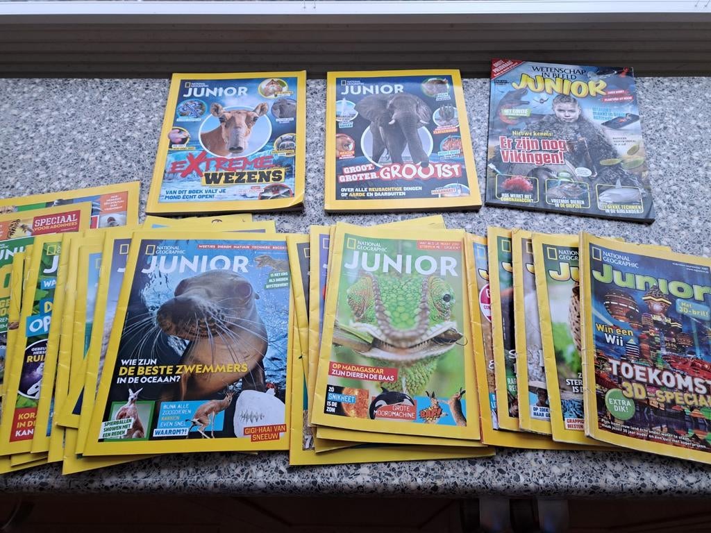 National Geographic Junior maandblad, Boeken, Tijdschriften en Kranten, Ophalen of Verzenden, Zo goed als nieuw, Wetenschap en Natuur