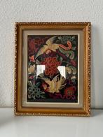 Chinees ingelijst, kleurrijk borduurwerk. Zie de foto’s, Ophalen of Verzenden