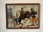 Antiek Arabisch Islamitisch Schilderij Achter Glas Kunst, Ophalen of Verzenden