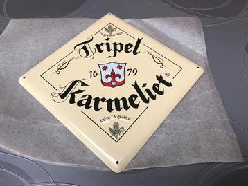Tripel Karmeliet reclamebord metaal beschikbaar voor biedingen