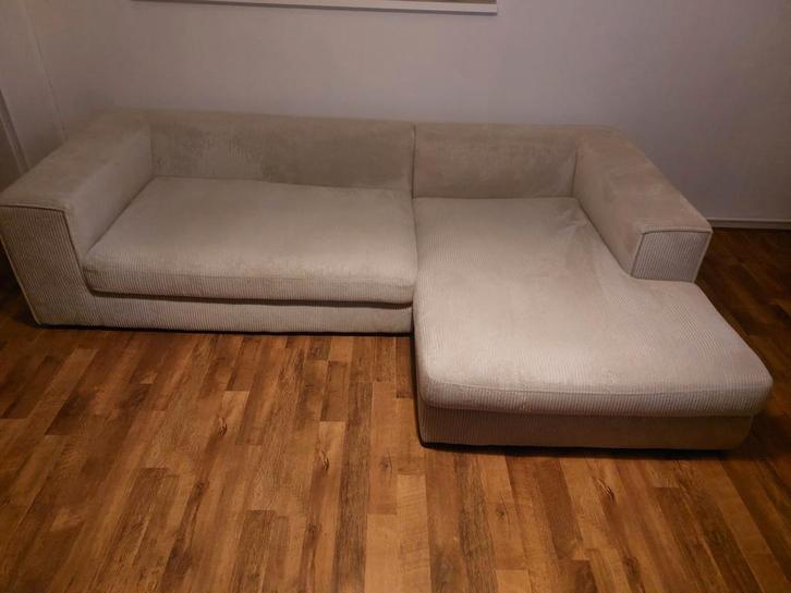 Hoekbank rechts (Wehkamp Home Vidar ecru), Huis en Inrichting, Banken | Sofa's en Chaises Longues, Zo goed als nieuw, Vierpersoons of meer