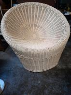 Rotan kuipstoel, Egon Eiermann, vintage, Huis en Inrichting, Stoelen, Ophalen, Zo goed als nieuw, Bruin, Eén