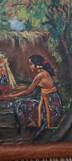Olieverf Schilderij Bets Spijker Bali, Antiek en Kunst, Kunst | Schilderijen | Klassiek, Ophalen of Verzenden