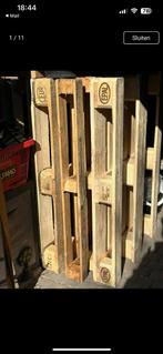 Mooie Houten PALLETS liggen droog opgeslagen, prijs v.a €8,-, Doe-het-zelf en Verbouw, Hout en Planken, Verzenden, Zo goed als nieuw
