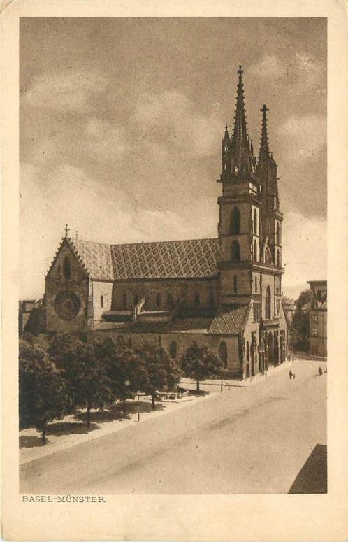 (381-190-015) Basel-Munster, Verzamelen, Ansichtkaarten | Buitenland, Overig Europa, Verzenden