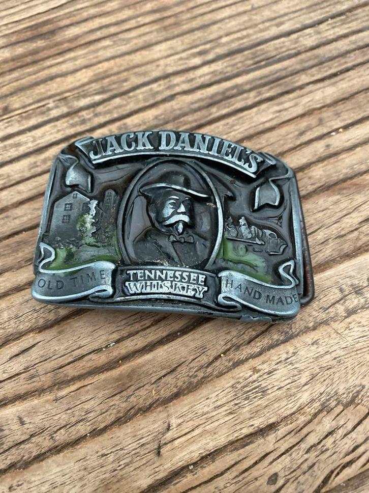 Jack Daniels Riemclip - Vintage Stijl, Kleding | Heren, Riemen en Ceinturen, Zo goed als nieuw, Losse buckle of gesp, Zwart, Ophalen of Verzenden