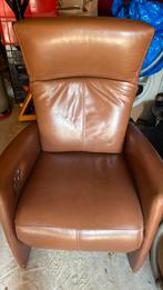 Relax Fauteuil bruin leer . Zeer goede staat, Huis en Inrichting, Fauteuils, Ophalen, Zo goed als nieuw, 75 tot 100 cm, Leer