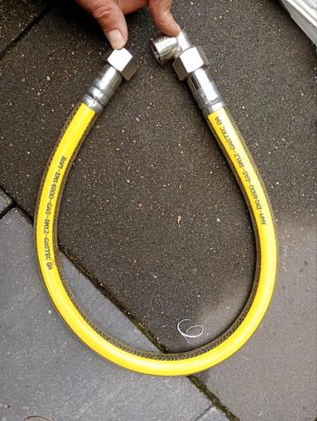 Gele Gasslang 1/2" Aansluiting - Gebruikt beschikbaar voor biedingen