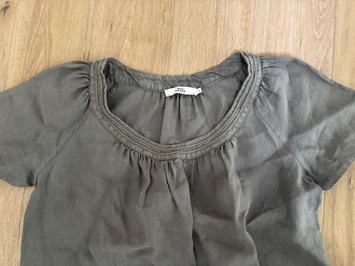 0039Italy by PAUW jurk duifgrijs 38-40-42(klein), Kleding | Dames, Jurken, Zo goed als nieuw, Maat 38/40 (M), Grijs, Knielengte