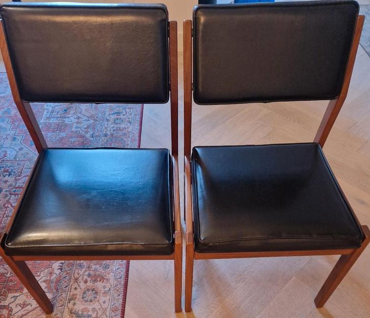 Topform design Dining chairs, Huis en Inrichting, Stoelen, Zo goed als nieuw, Vier, Hout, Overige materialen, Zwart, Ophalen