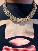 Nieuwe massieve platte koningsketting, Sieraden, Tassen en Uiterlijk, Kettingen, Verzenden, Nieuw