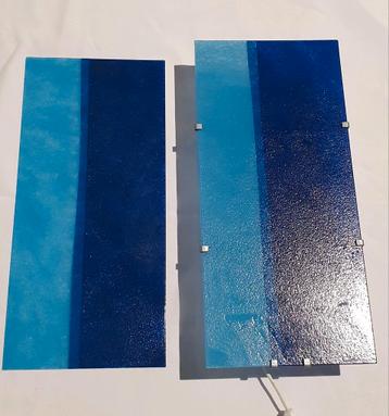 (2) Vintage IKEA GYLLEN blauw Julia Treutiger 1990s beschikbaar voor biedingen