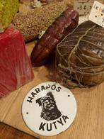 Oud emaille bordje. bijtende hond, Antiek en Kunst, Ophalen of Verzenden