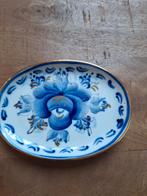 Delfts Blauw Schotel met Bloemmotief, Antiek en Kunst, Ophalen