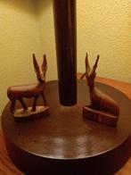 Vintage TeakHouten Antilope/Gazelle Hertjes - Jaren 60 klein, Antiek en Kunst, Kunst | Beelden en Houtsnijwerken, Ophalen of Verzenden