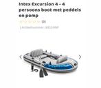 Intex 4 luxe opblaasbare boot, Watersport en Boten, Kano's, Ophalen, Zo goed als nieuw, Twee personen, Overige typen