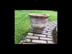 Terracotta pot, Tuin en Terras, Bloempotten, 25 tot 40 cm, Terracotta, Rond, Gebruikt