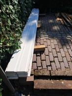 Hardhouten gevelplanken wit geverfd, gebruikt, Doe-het-zelf en Verbouw, Hout en Planken, Ophalen, Gebruikt, Minder dan 25 mm, Plank